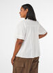 Blouse en coton avec bandes d&eacute;coratives, Vanille, Model image number 2