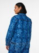 Gebl&uuml;mte Jeansjacke, Blau, Model image number 2