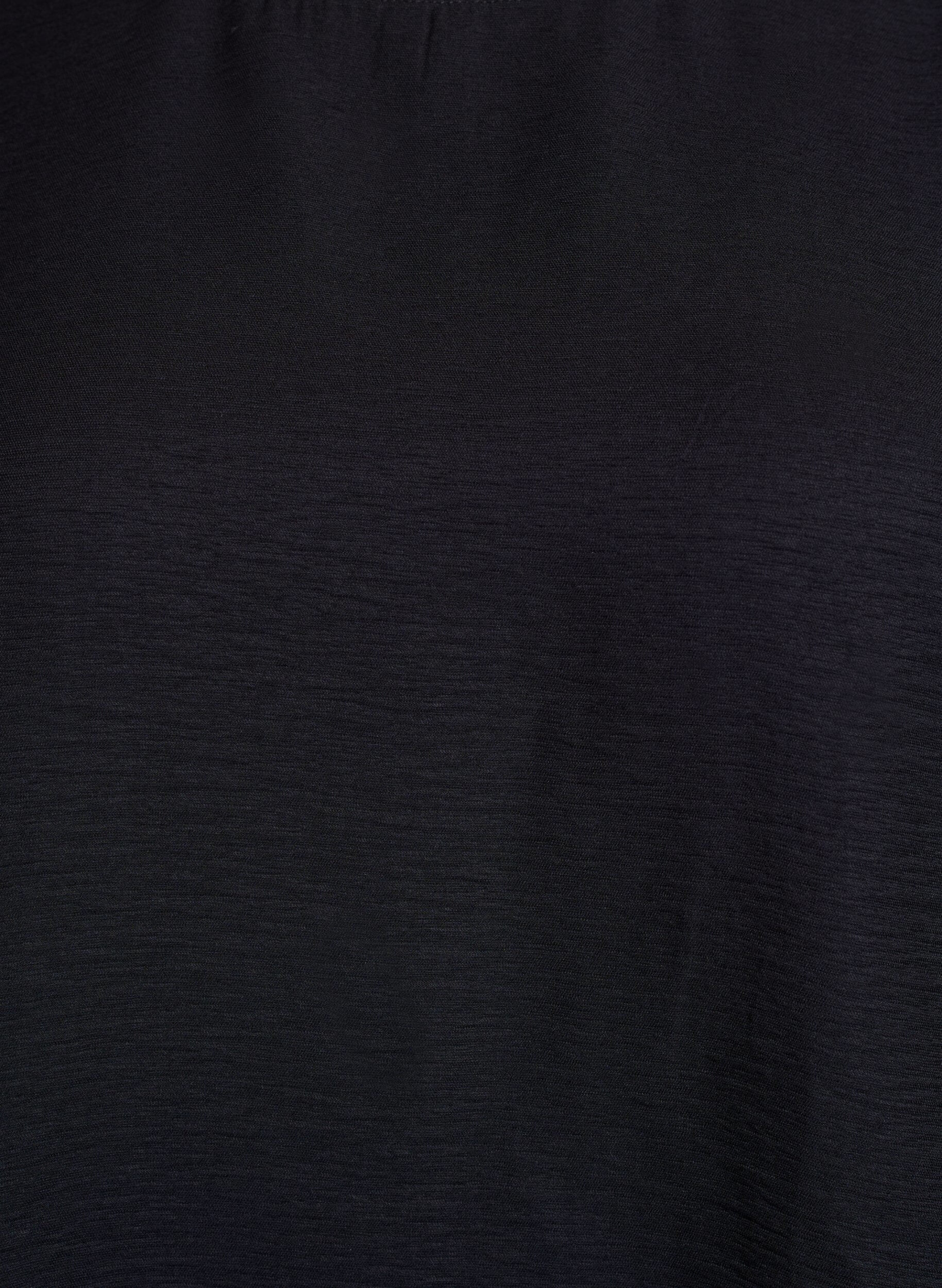 Zizzi Bluse mit kurzen, weiten &Auml;rmeln, Schwarz, Packshot image number 2