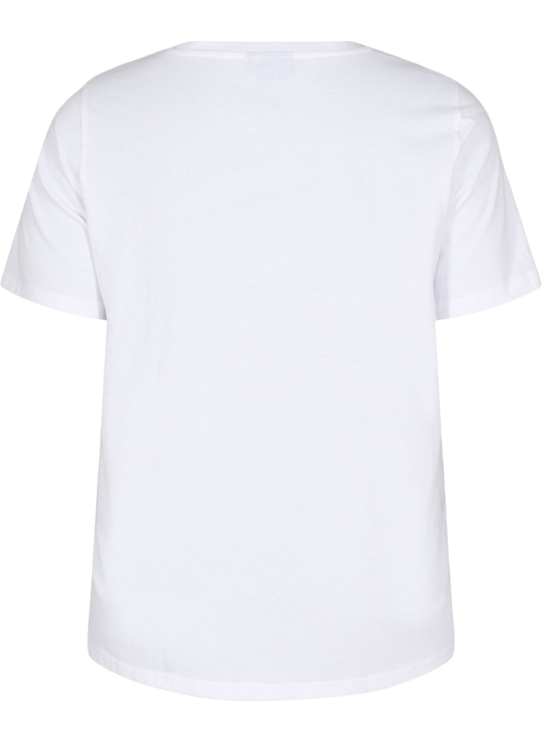 Zizzi FLASH - T-shirt avec motif, Blanc, Packshot image number 1
