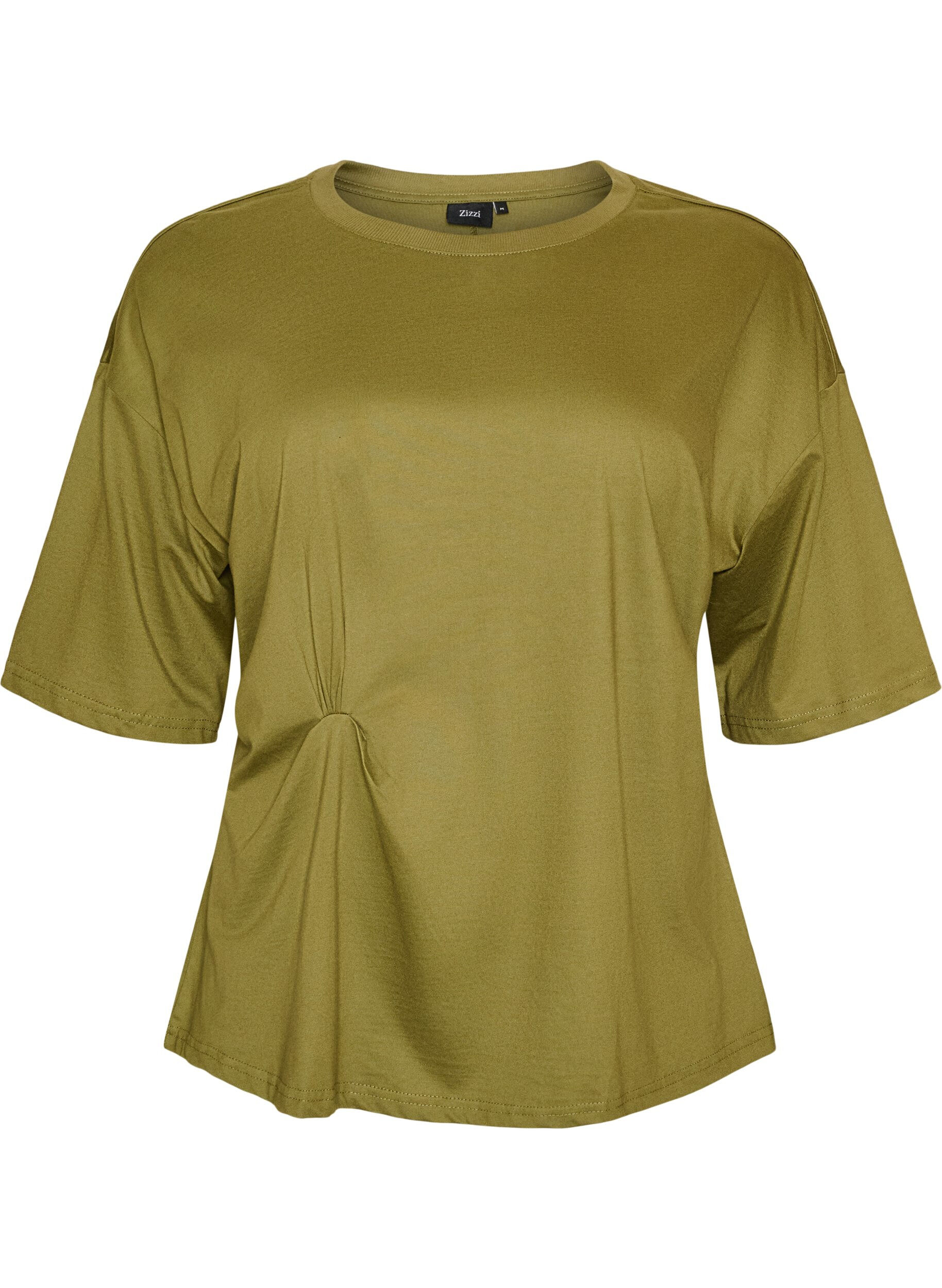 T-Shirt mit drapiertem Detail
