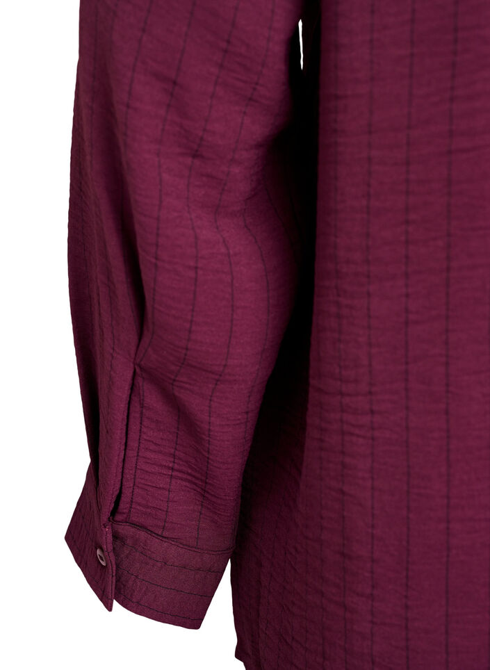 Nadelstreifenbluse , Rot, Packshot image number 3