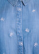 Hemd aus Lyocell in Jeans-Optik mit gebl&uuml;mter Stickerei, Blau, Packshot image number 2
