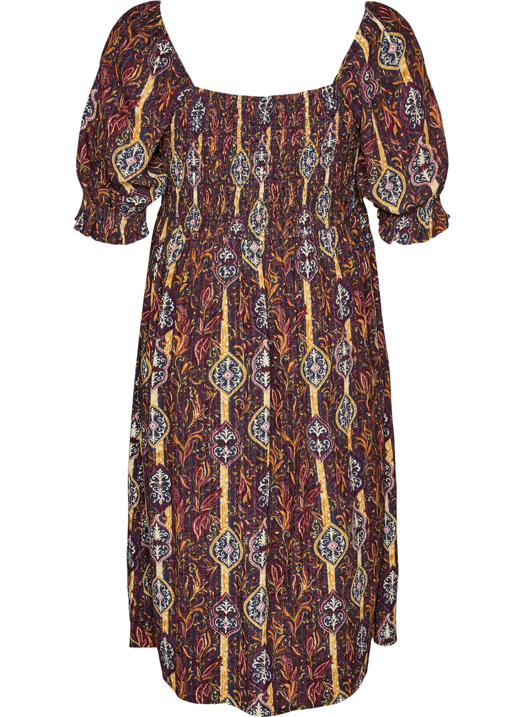 ZizziSommerkleid aus Viskose mit Paisleymuster, Lila, Packshot image number 1