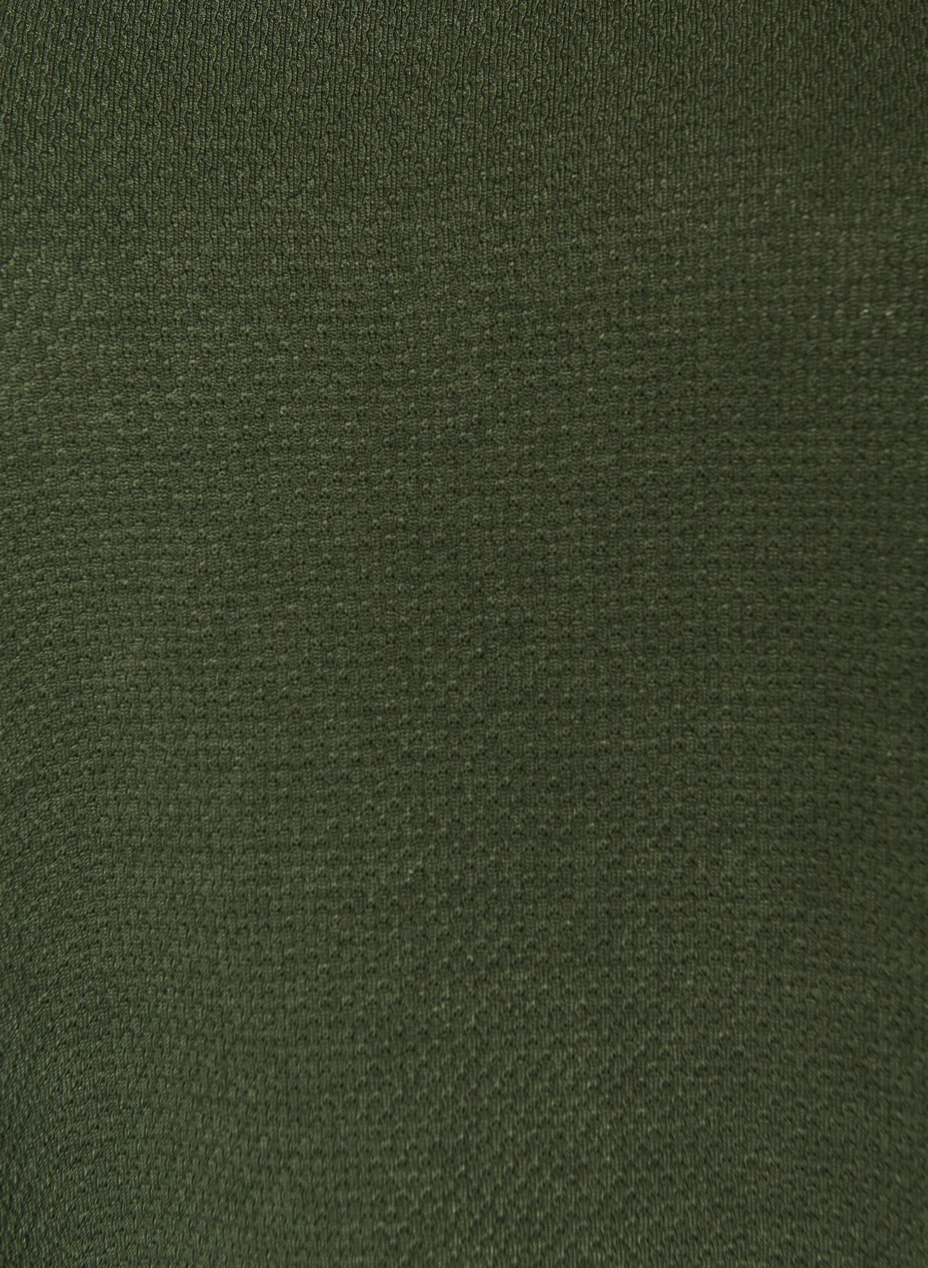 Zizzi Robe courte en jersey textur&eacute; &agrave; col rond, Vert, Packshot image number 2