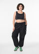 Sport-BH mit Racerback, Schwarz, Model image number 1