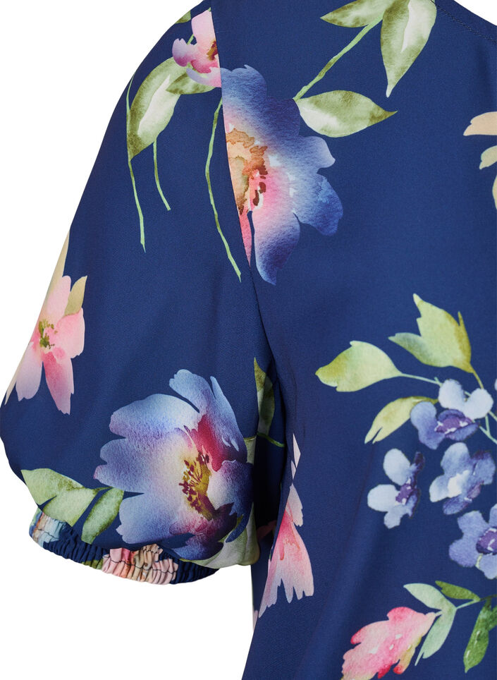 Geblümte Bluse mit Smock, Blueprint Flower AOP, Packshot image number 2