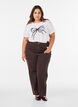 T-Shirt aus Bio-Baumwolle mit dekorativem Motiv, Wei&szlig;, Model image number 1