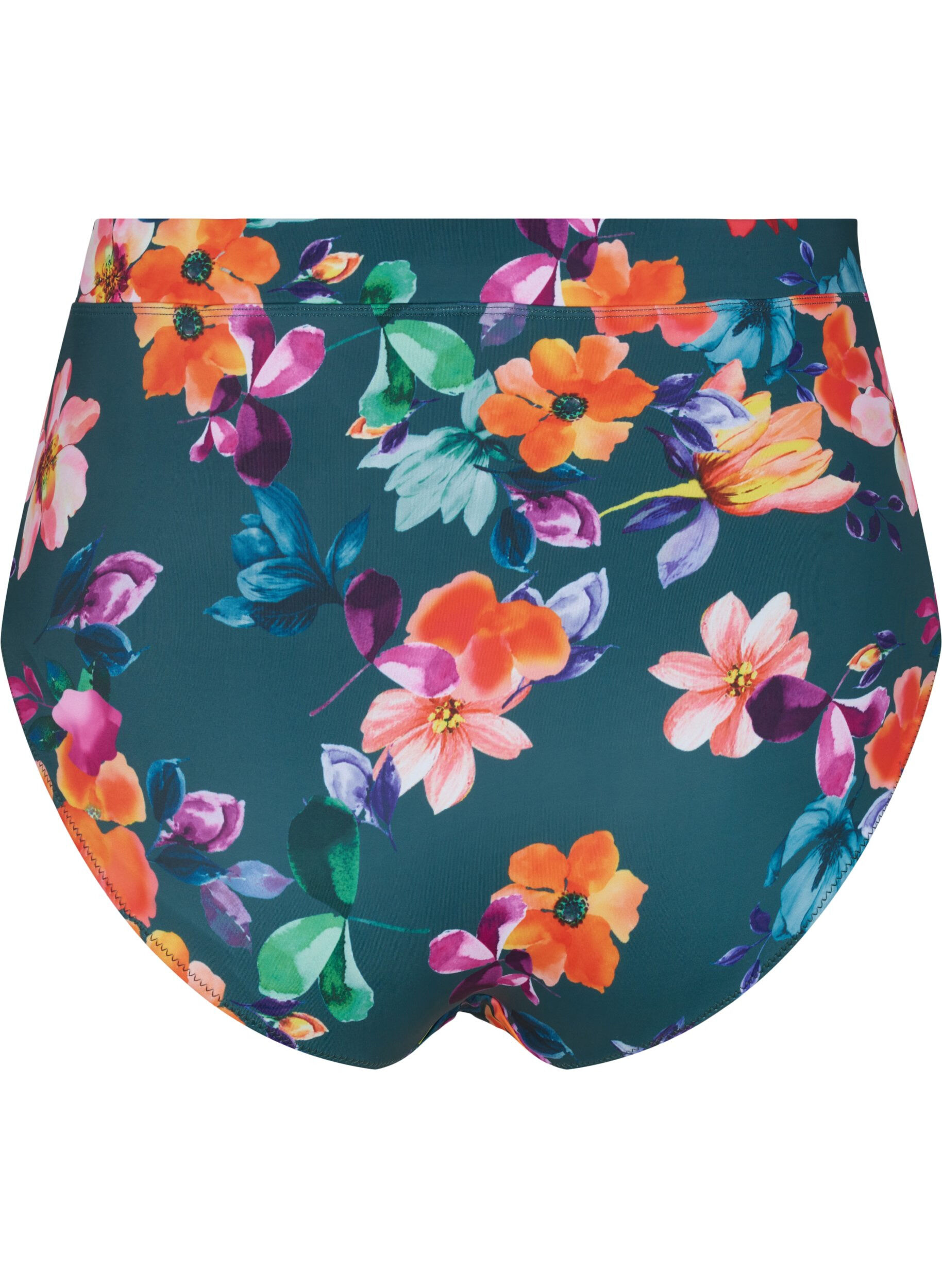 Zizzi Bikini-Hose mit Print und hoher Taille, Meave Print, Packshot image number 1