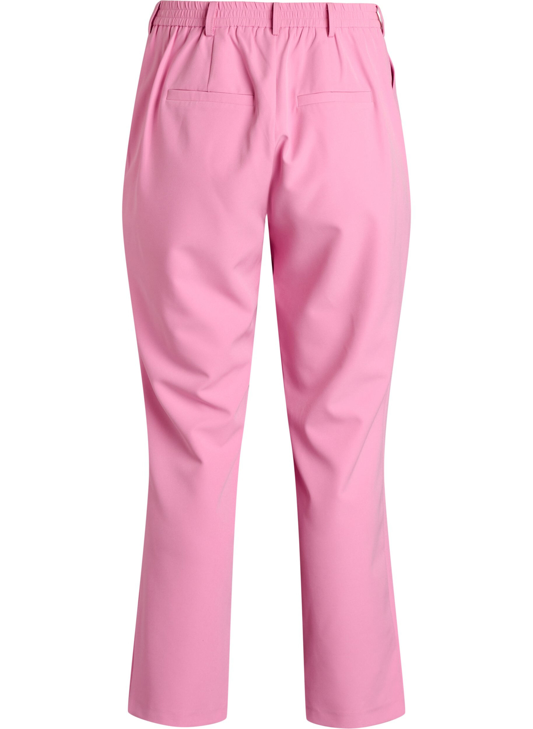 Zizzi Pantalon avec poches et jambes droites, Rose, Packshot image number 1