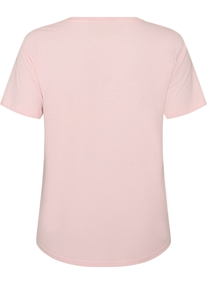T-shirt imprim&eacute;, Rose, Packshot image number 1