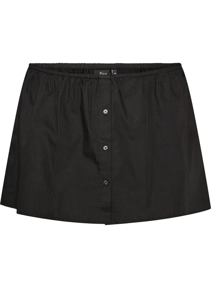 Hemdverl&auml;ngerung aus 100% Baumwolle, Schwarz, Packshot image number 0