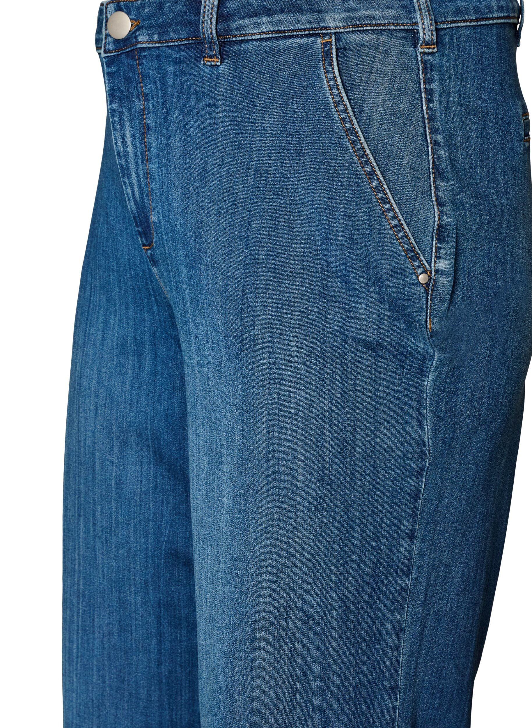 ZizziJean Myra coupe large taille haute, Bleu, Packshot image number 2