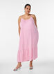 Robe d'&eacute;t&eacute; &agrave; rayures et &agrave; forme en A, Rose, Model image number 0