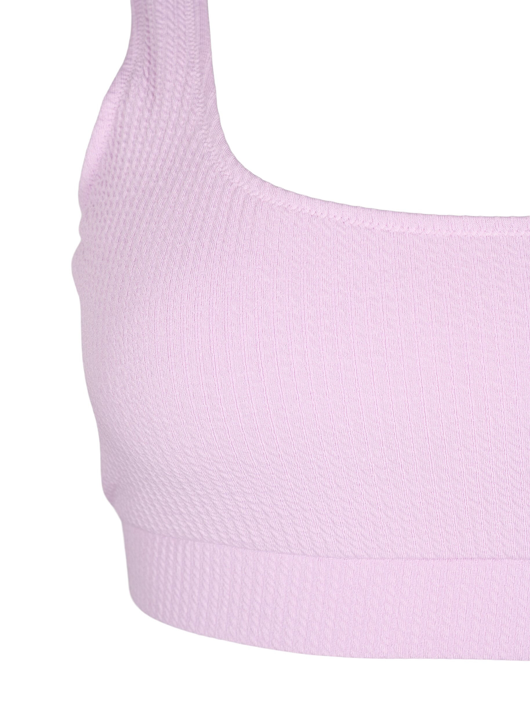 Zizzi Bikini-Top mit Krepp-Struktur, Orchid Bouquet, Packshot image number 2