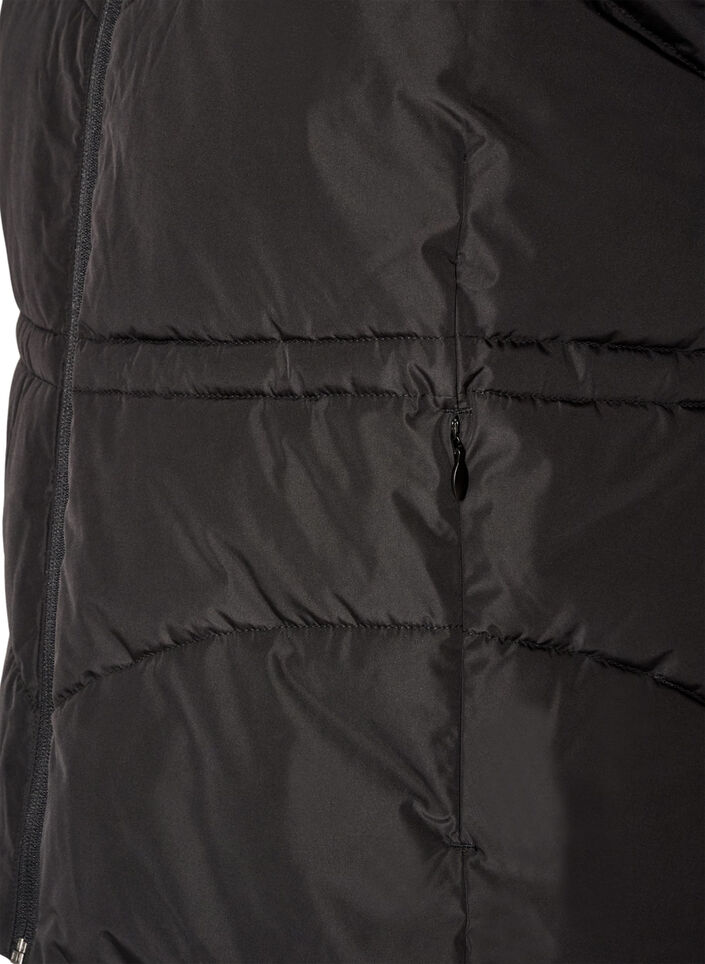 Doudoune sans manches avec taille ajustable, Noir, Packshot image number 3