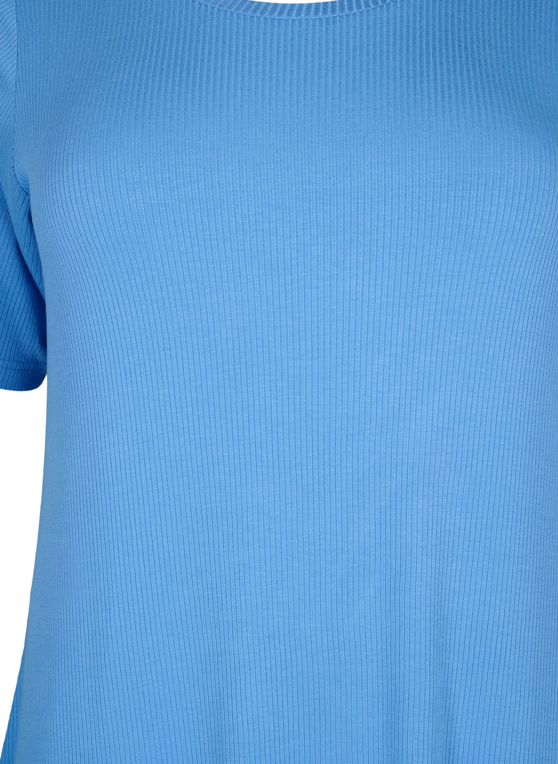 Zizzi Robe midi &agrave; manches courtes en viscose c&ocirc;tel&eacute;e, Marina, Packshot image number 2