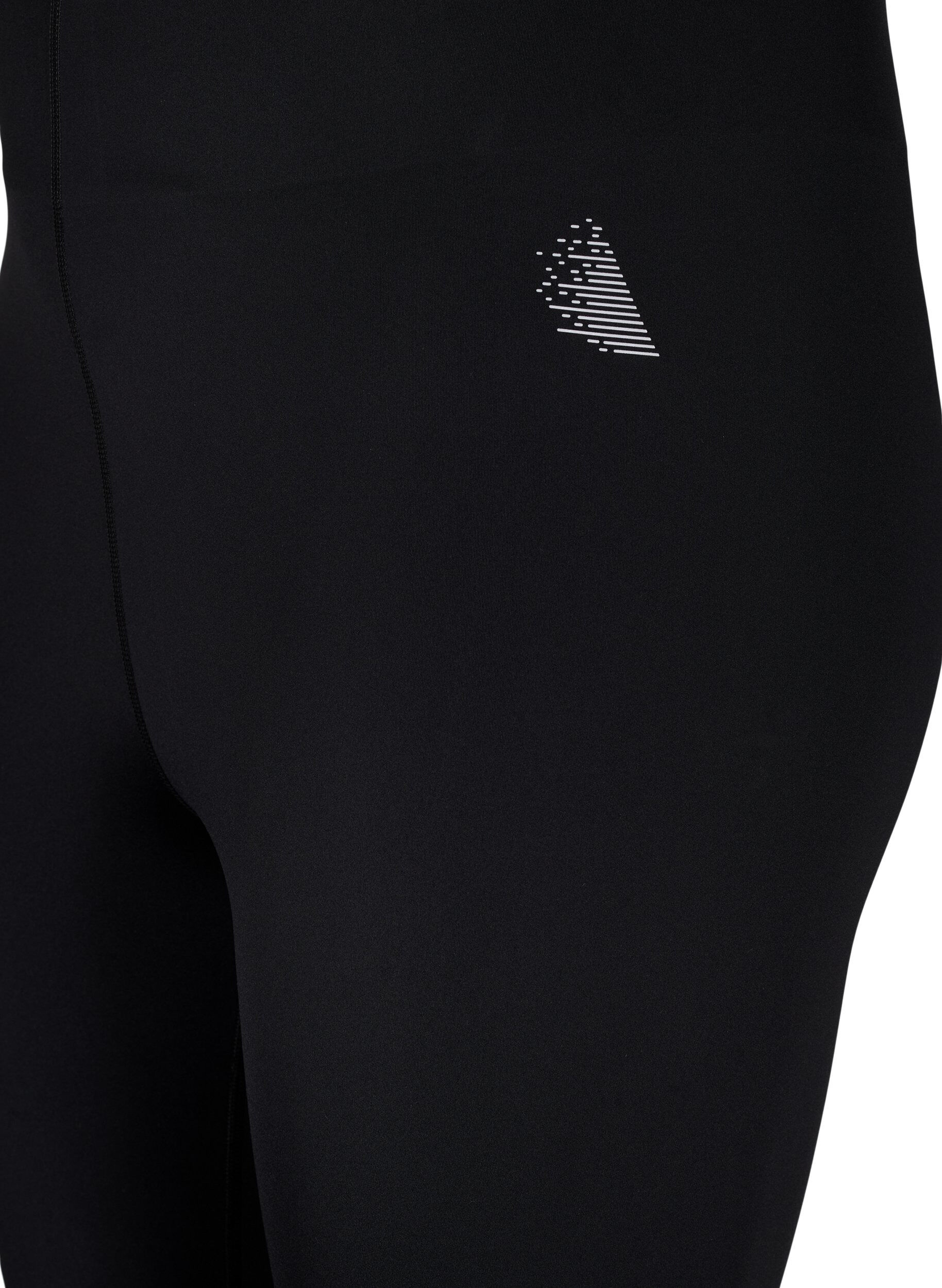 Zizzi Gek&uuml;rzte Trainingsstrumpfhose mit Tasche, Schwarz, Packshot image number 2