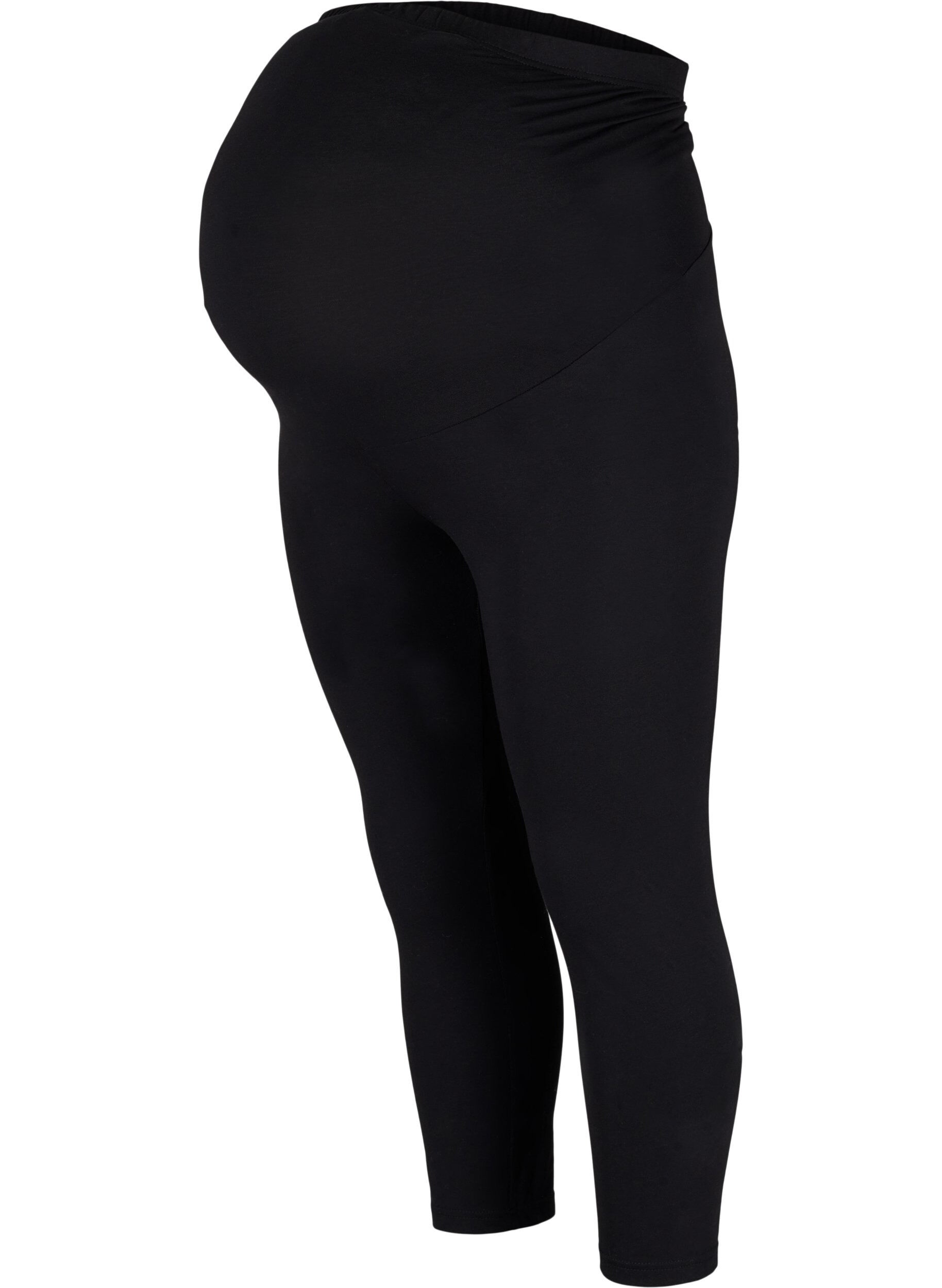 Zizzi Leggings de grossesse avec longueur 3/4, Black, Packshot image number 0