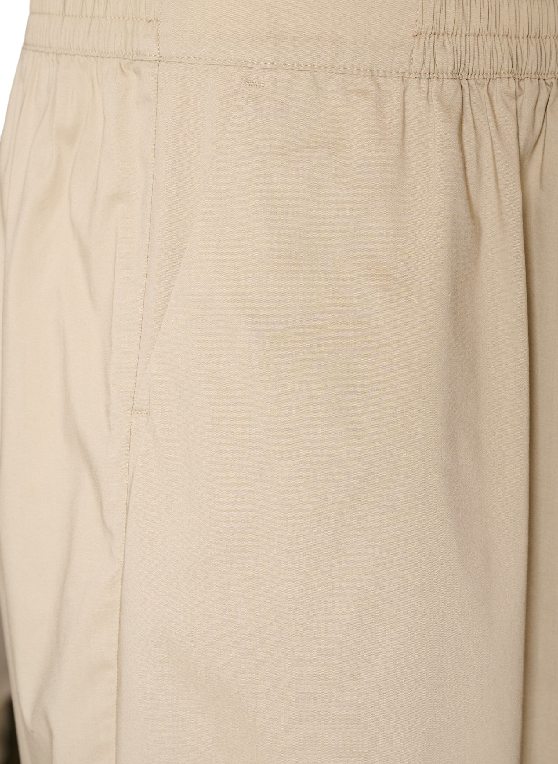 ZizziBallonhose mit Taschen und elastischem Bund, Beige, Packshot image number 2