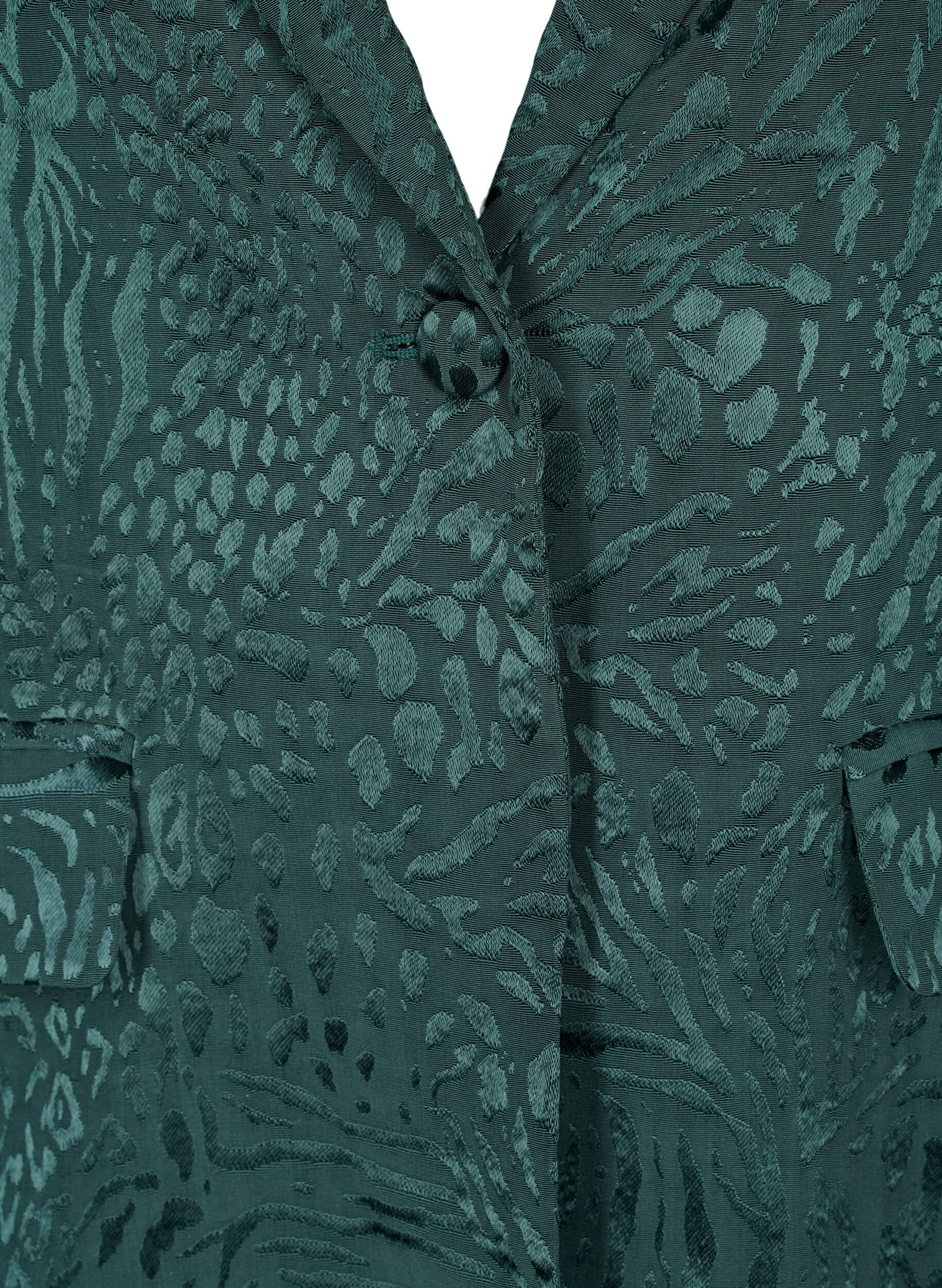 Zizzi Blazer en viscose avec imprim&eacute; ton sur ton, Ponderosa Pine, Packshot image number 2