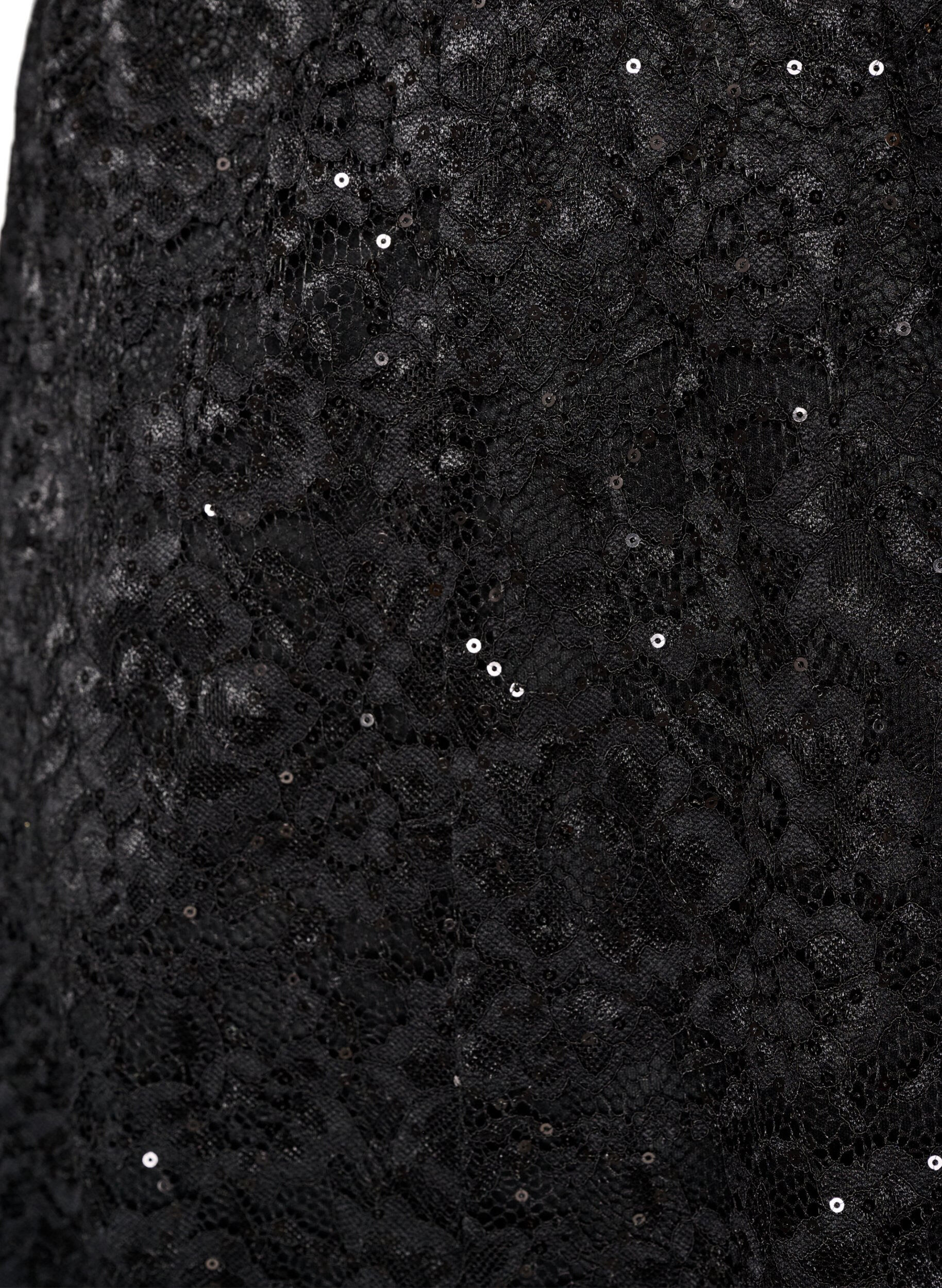 ZizziJupe midi en dentelle avec sequins, Noir, Packshot image number 2