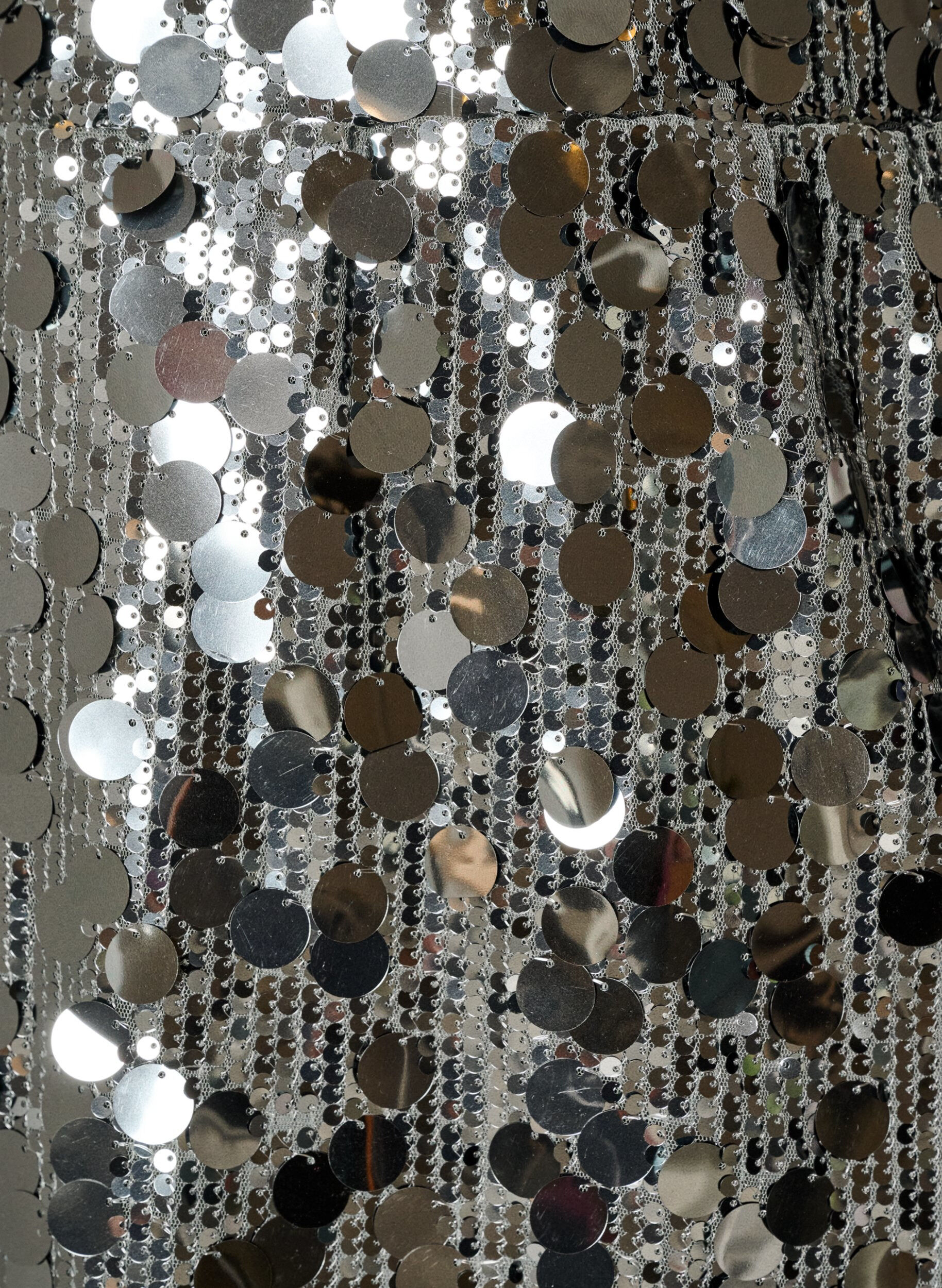 ZizziJupe courte &agrave; sequins avec une ceinture &eacute;lastique, Gris anthracite, Packshot image number 2