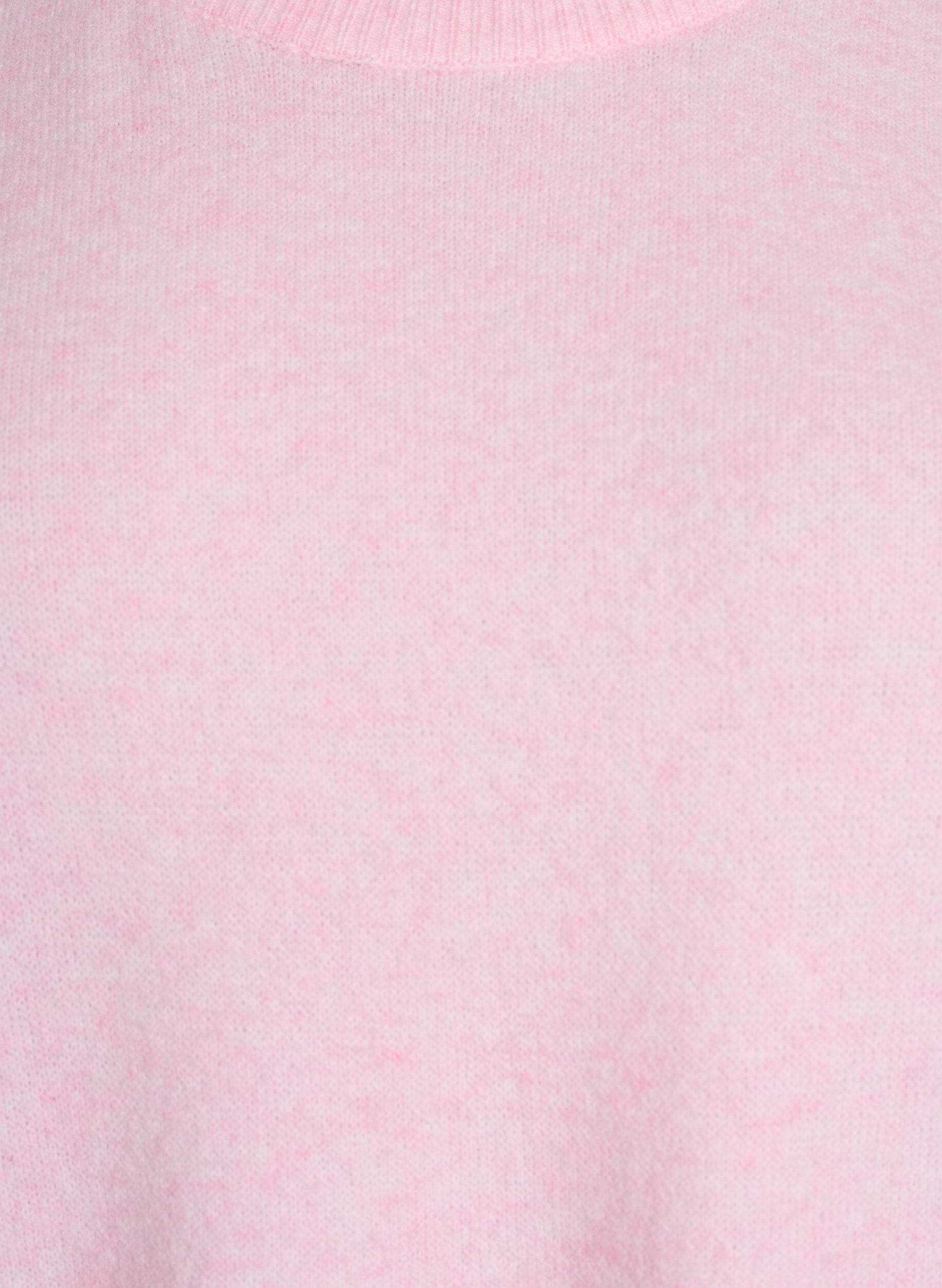 ZizziChemisier tricot&eacute; ample &agrave; manches courtes, Rose, Packshot image number 2