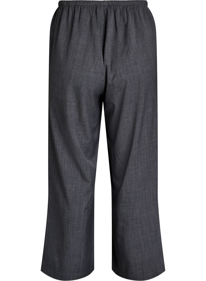 Hoch taillierte Hose mit weiten Beinen, Grau, Packshot image number 1