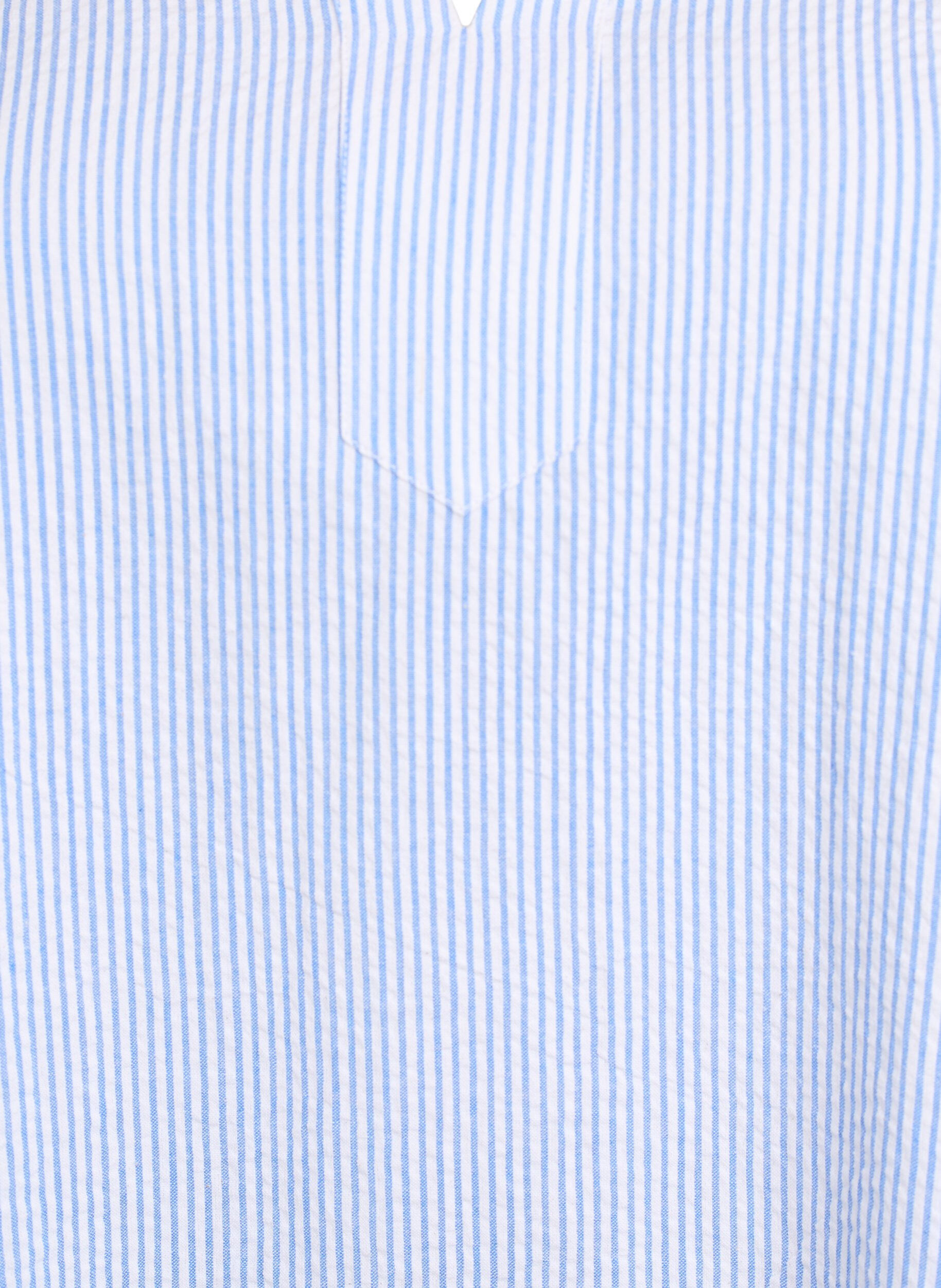 Zizzi Robe courte ray&eacute;e &agrave; volants, Bleu Clair, Packshot image number 2