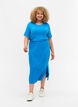 Jupe midi moulante en viscose, Ibiza Blue, Model image number 0