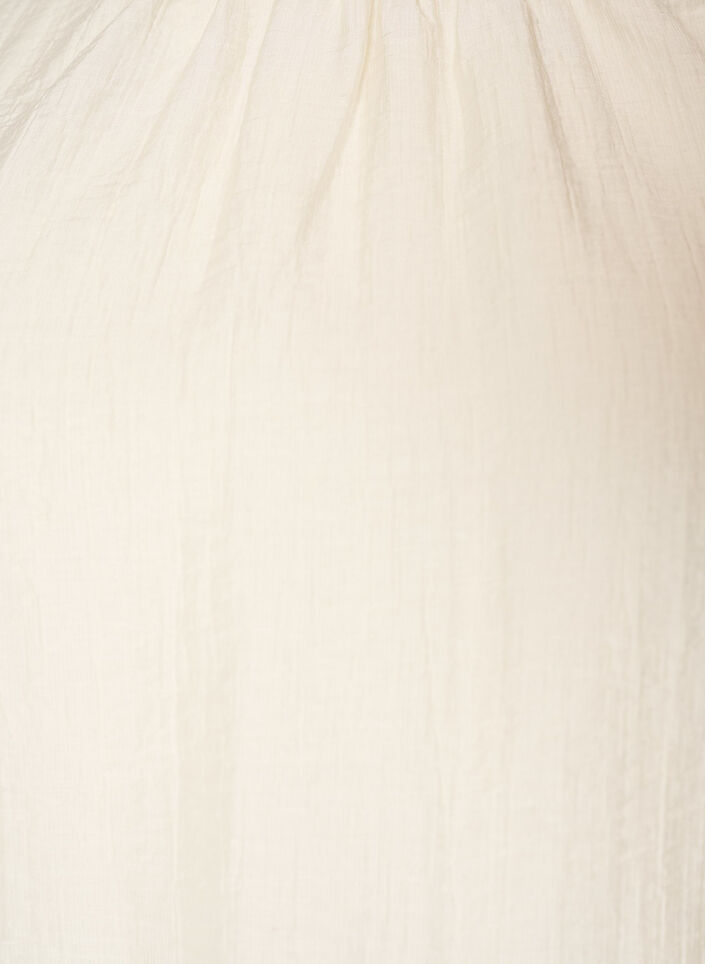 Blouse avec volants et coupe ballon, Vanille, Packshot image number 2