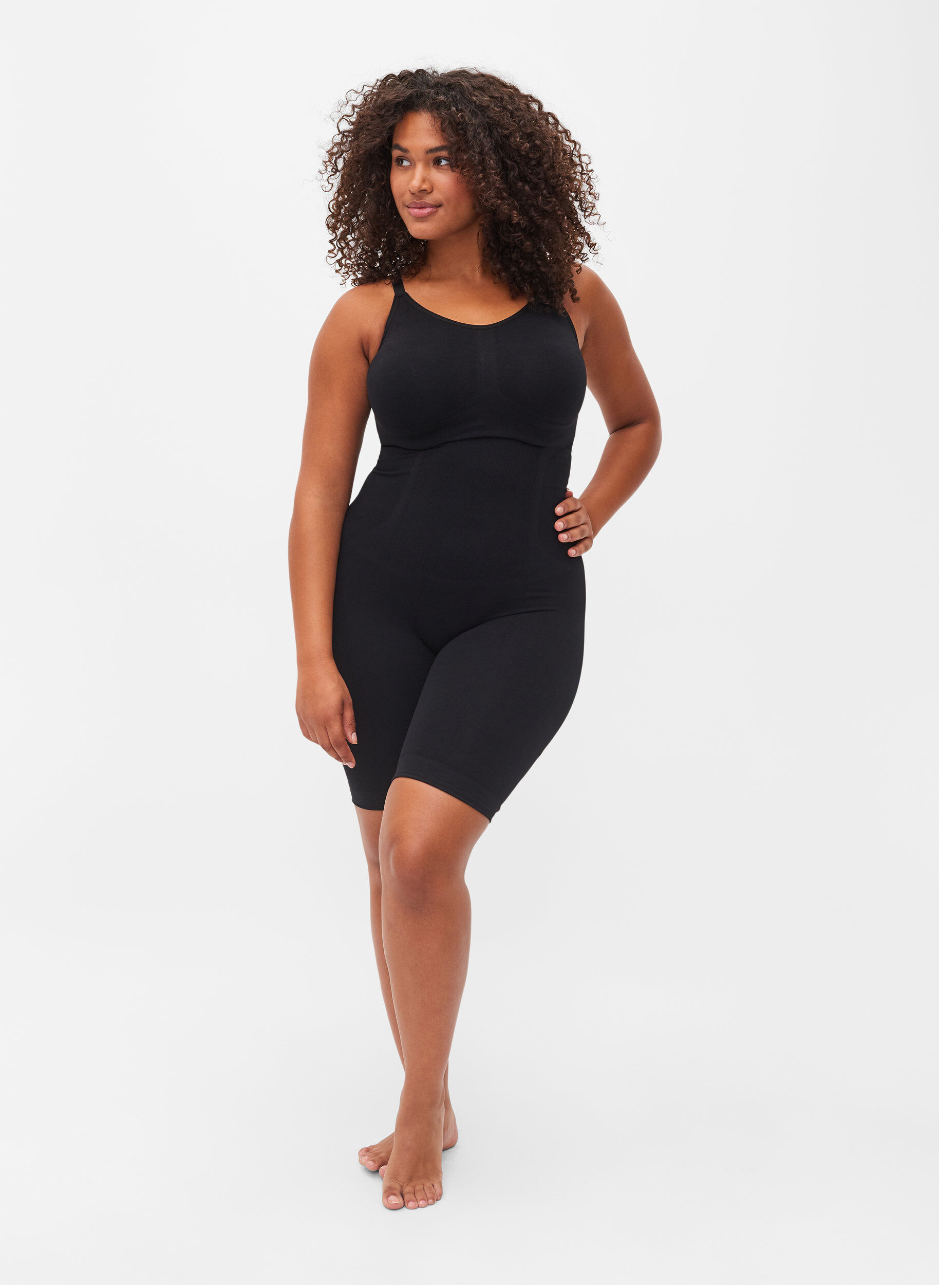 Zizzi Shapewear Overall, Schwarz, Model image number 1