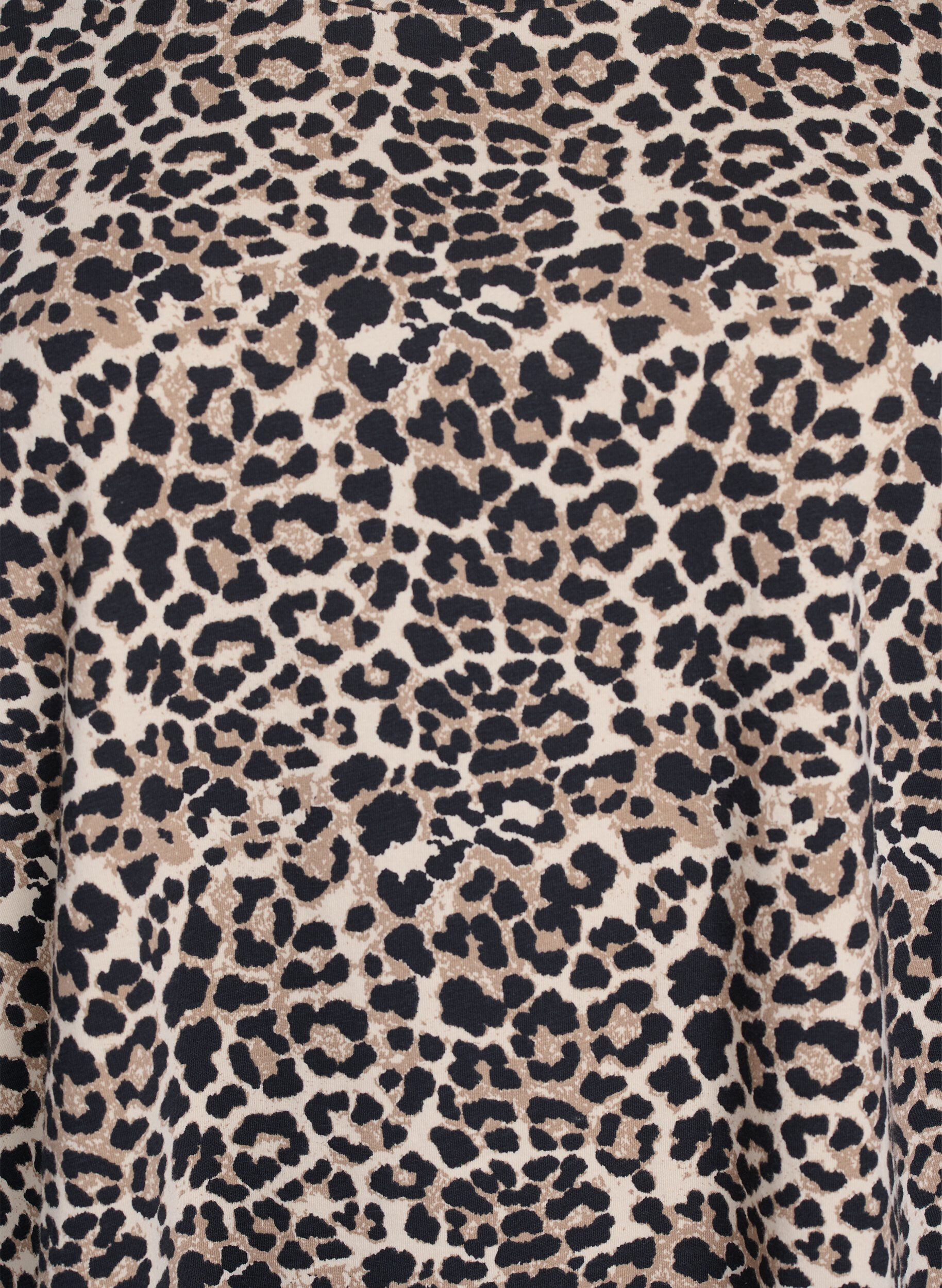 Zizzi T-shirt &agrave; col rond et imprim&eacute; int&eacute;gral, Marron, Packshot image number 2