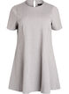 Robe courte &eacute;vas&eacute;e en jersey, Gris, Packshot image number 0