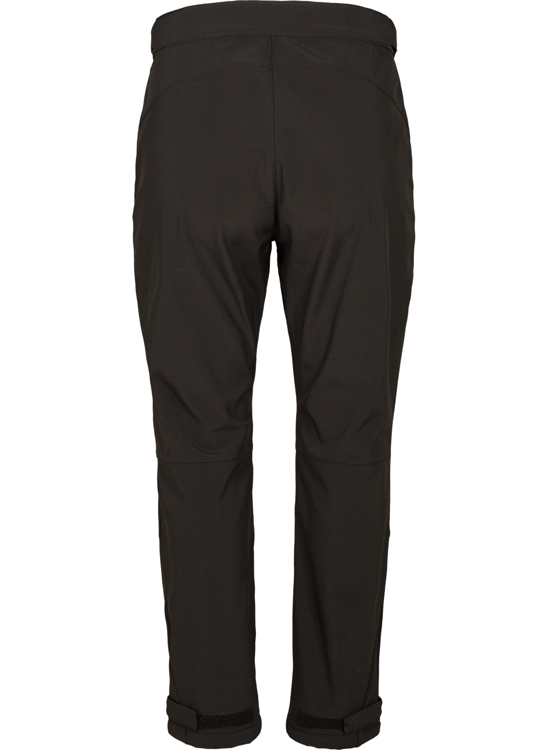 ZizziSoftshell-Hose mit justierbarem Klettverschluss, Schwarz, Packshot image number 1