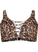 Bikini-BH mit Leopardenmuster und String-Detail, Autentic Leopard, Packshot image number 0