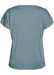 T-shirt d&rsquo;entra&icirc;nement ample avec col en V, Gris bleut&eacute;, Packshot image number 1