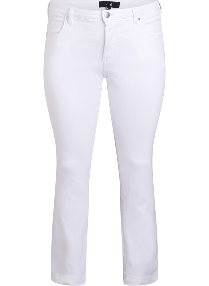 Jeans Emily Slim fit &agrave; taille r&eacute;guli&egrave;re, Blanc, Packshot image number 0