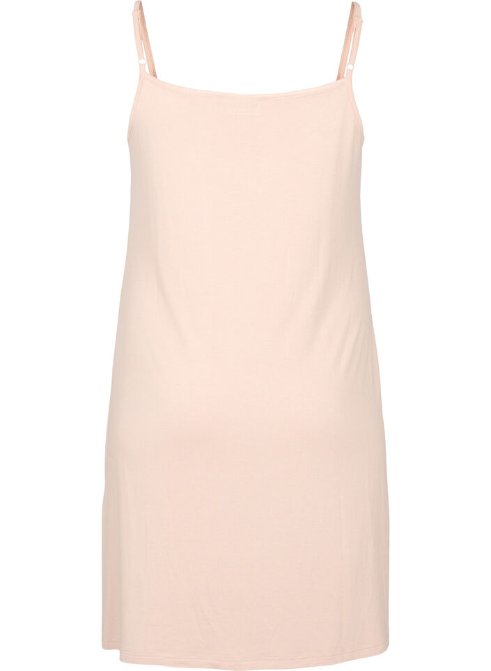 Einfarbiges Unterkleid aus Viskose, Vanille, Packshot image number 1