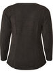 Blouse en jersey c&ocirc;tel&eacute; &agrave; coupe &eacute;vas&eacute;e, Noir, Packshot image number 1