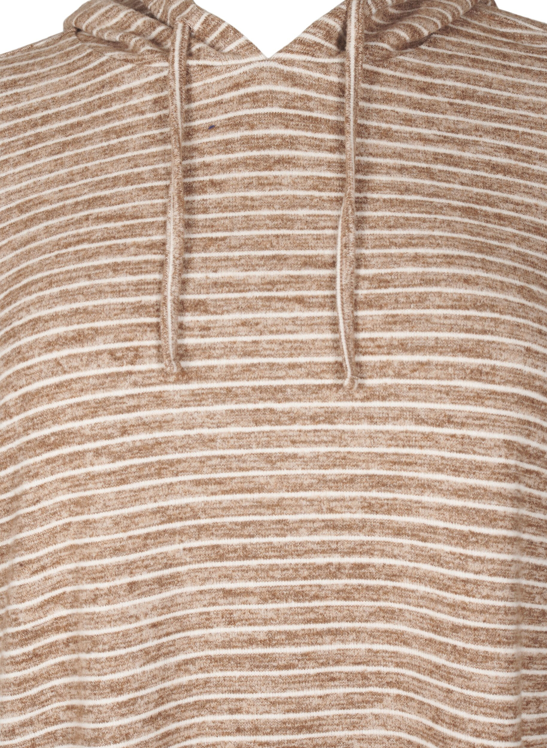 Zizzi Sweat &agrave; capuche ample, Fondue Fudge, Packshot image number 2