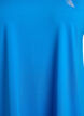 T-shirt ample de sport &agrave; col en V, Bleu, Packshot image number 2