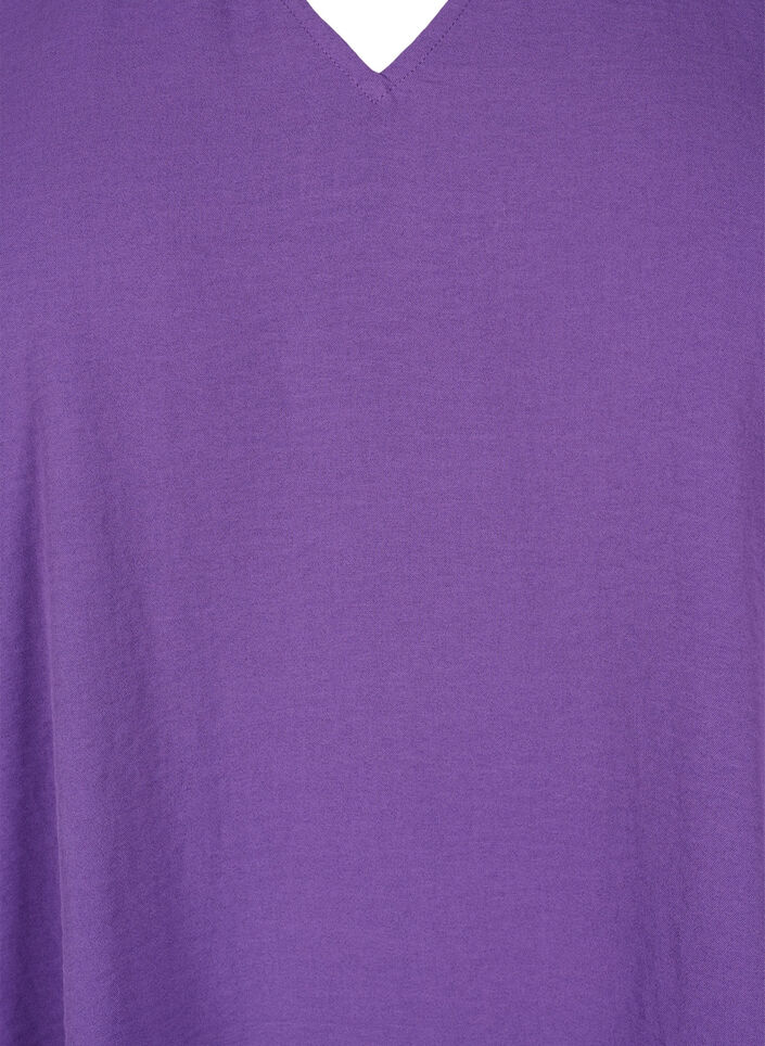 V-Ausschnitt Bluse mit langen Ärmeln, Pansy, Packshot image number 2