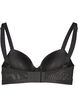 Soutien-gorge moulé avec maille, Noir, Packshot image number 1
