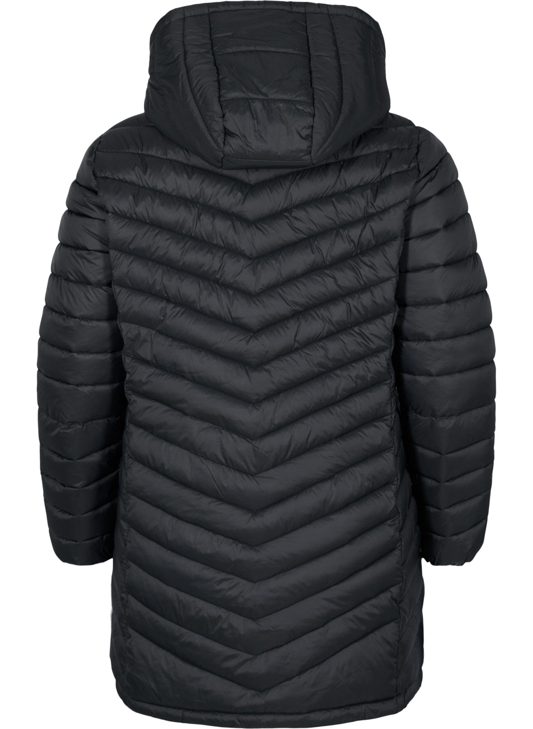 ZizziVeste l&eacute;g&egrave;re avec des poches et une capuche d&eacute;tachable, Noir, Packshot image number 1