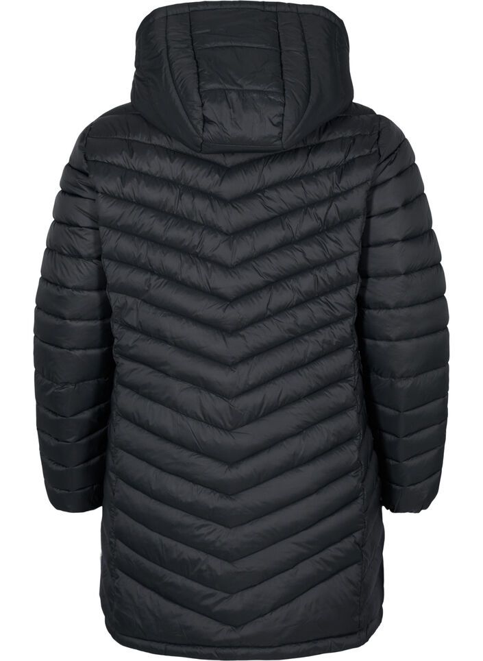 Veste l&eacute;g&egrave;re avec des poches et une capuche d&eacute;tachable, Noir, Packshot image number 1