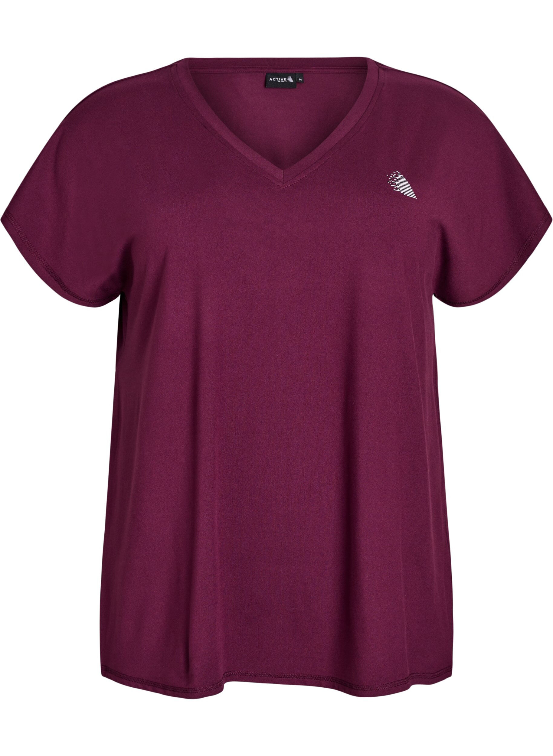 T-shirt de sport ample avec col en v