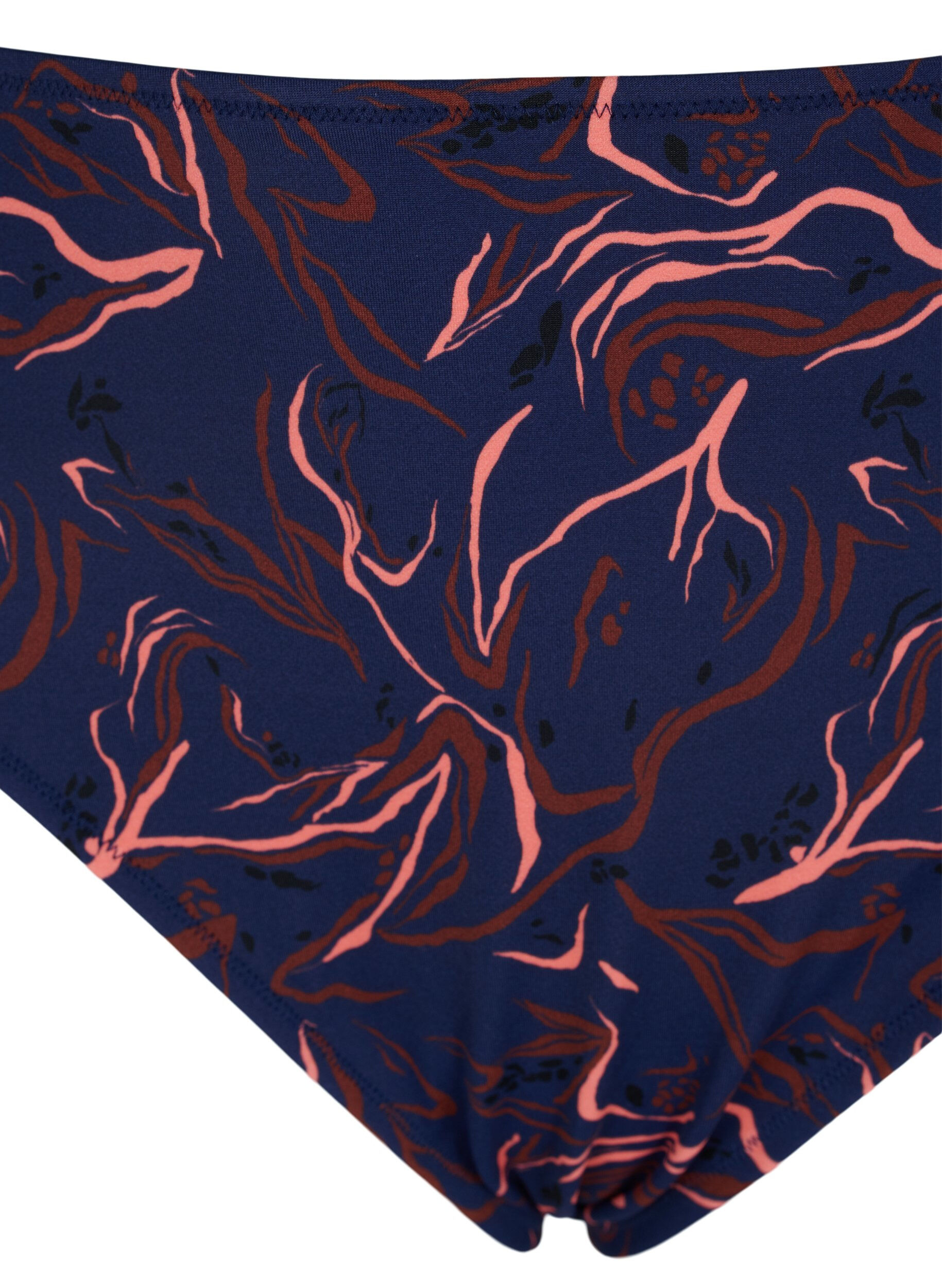 Zizzi Hochtaillierter Bikinislip mit hohem Beinausschnitt, Schwarz, Packshot image number 2