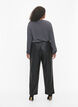 Pantalon en simili-cuir avec poches, Black, Model image number 1